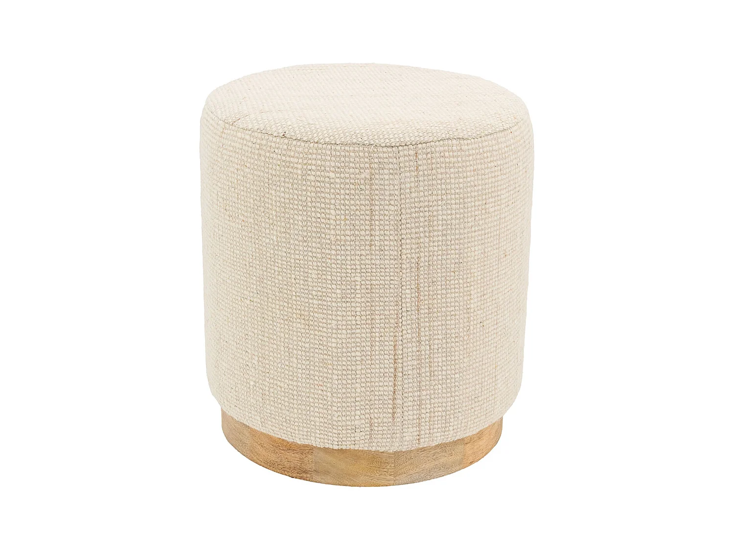 Pouf en laine pied Manguier