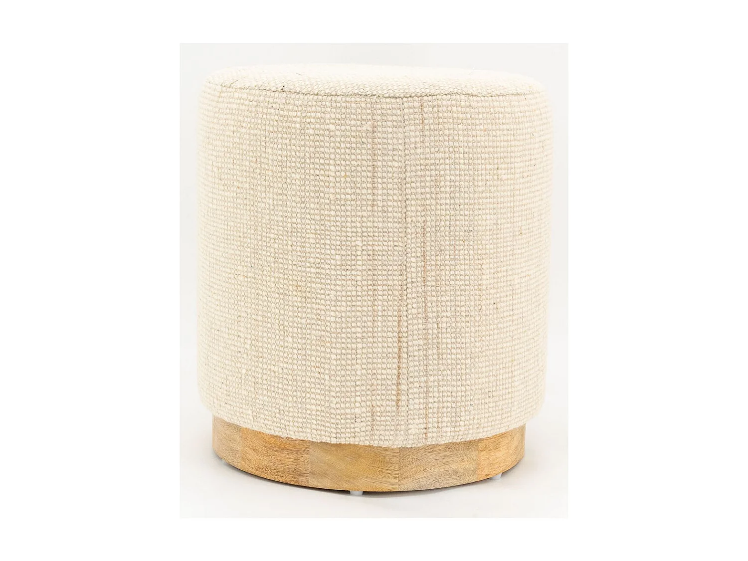 Pouf en laine pied Manguier