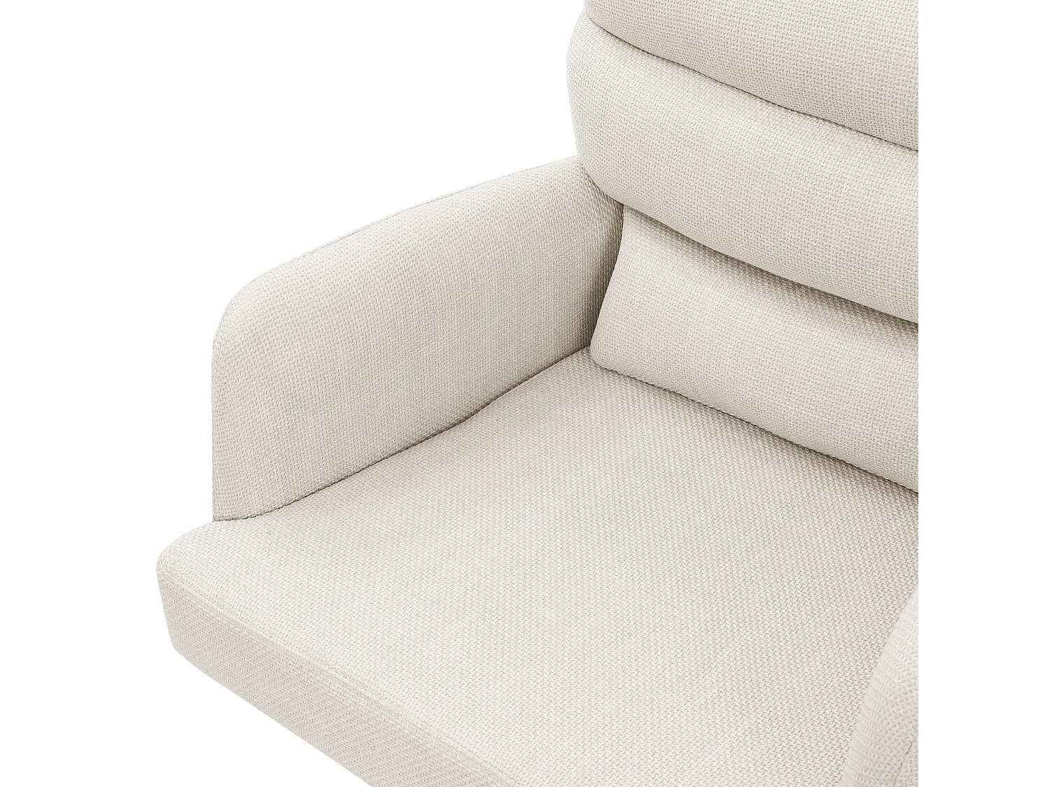 ML-Design Sillas de comedor giratorias juego de 6, Beige, Sillas de salón con reposabrazos y respaldo