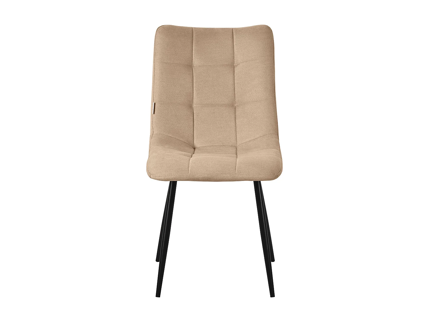 ML-Design Chaises de salle à manger, set de 2 chaises marron clair, chaises de salon avec revêtement en tissu