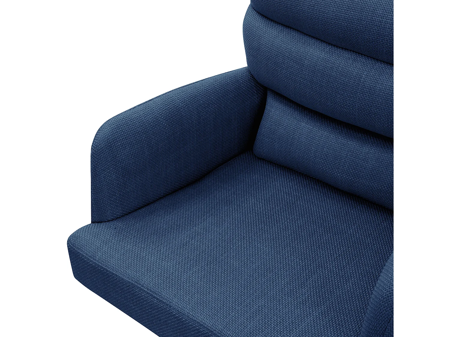 ML-Design Sillas de comedor giratorias, juego de 6, azul oscuro, Sillones con reposabrazos y respaldo