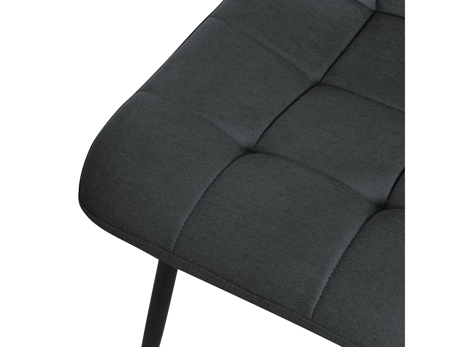ML-Design Chaise de salle à manger set de 2 pièces Anthracite, Chaise de salon avec revêtement tissu