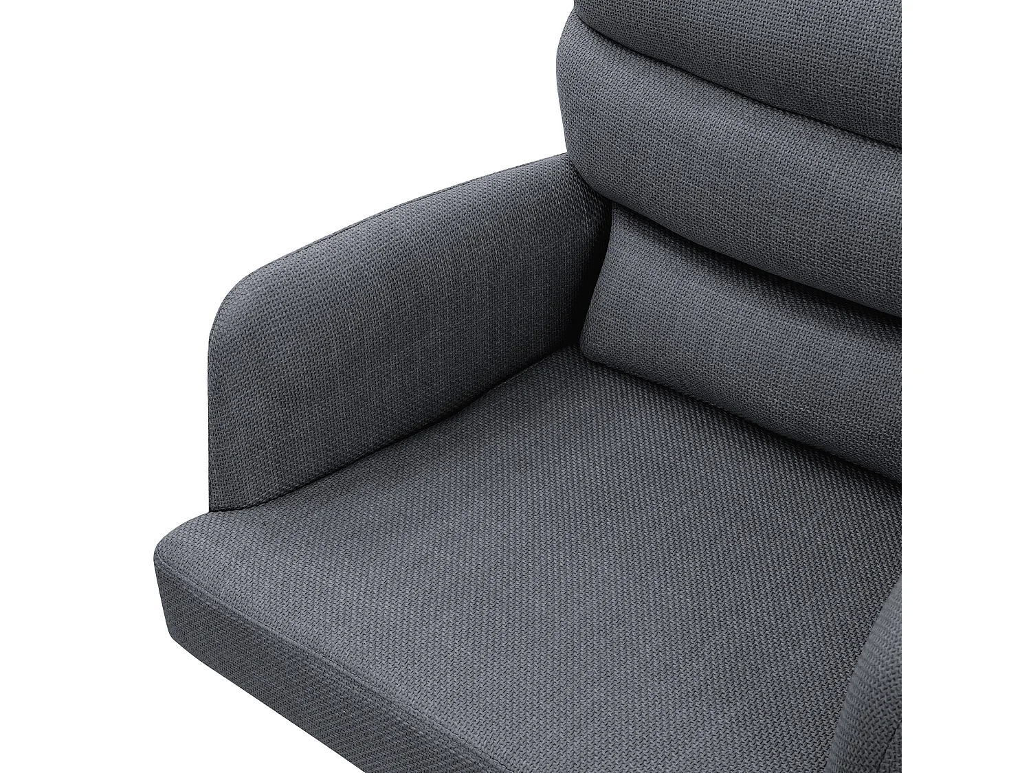 ML-Design Silla de comedor giratoria juego de 6 piezas Antracita, Sillón de salón con reposabrazos y respaldo