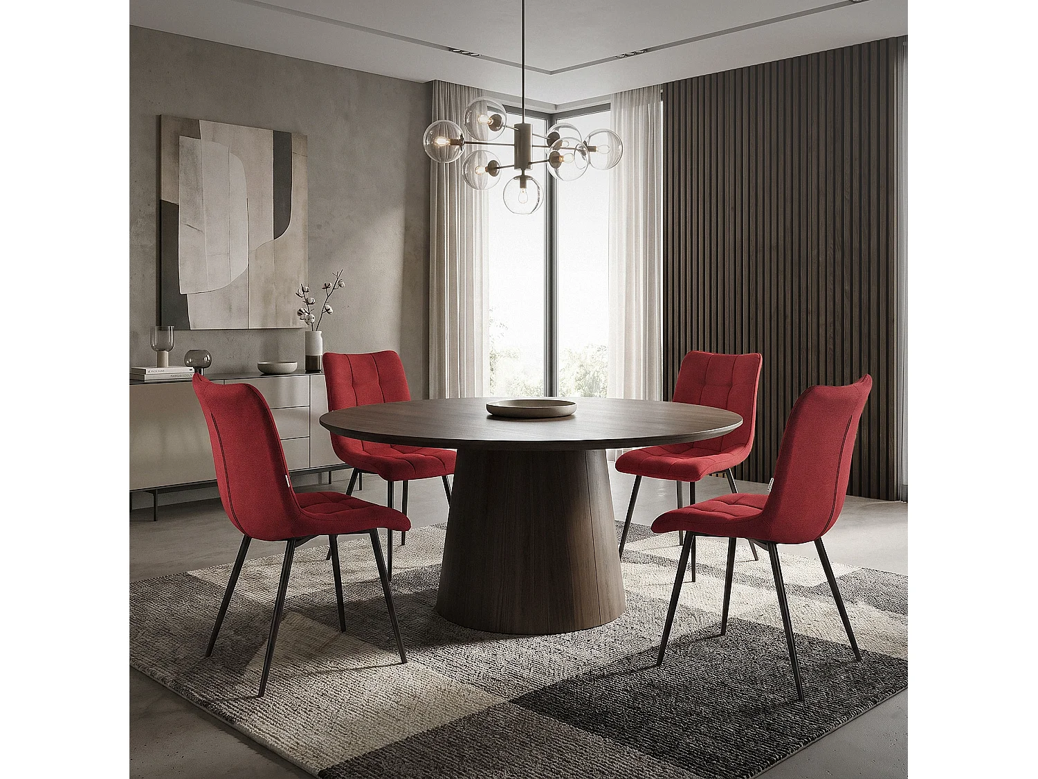 Lot de 6 chaises de salle à manger sauge pivotante avec dossier et accoudoirs ergonomiques revêtement en velours doux structure noir en métal