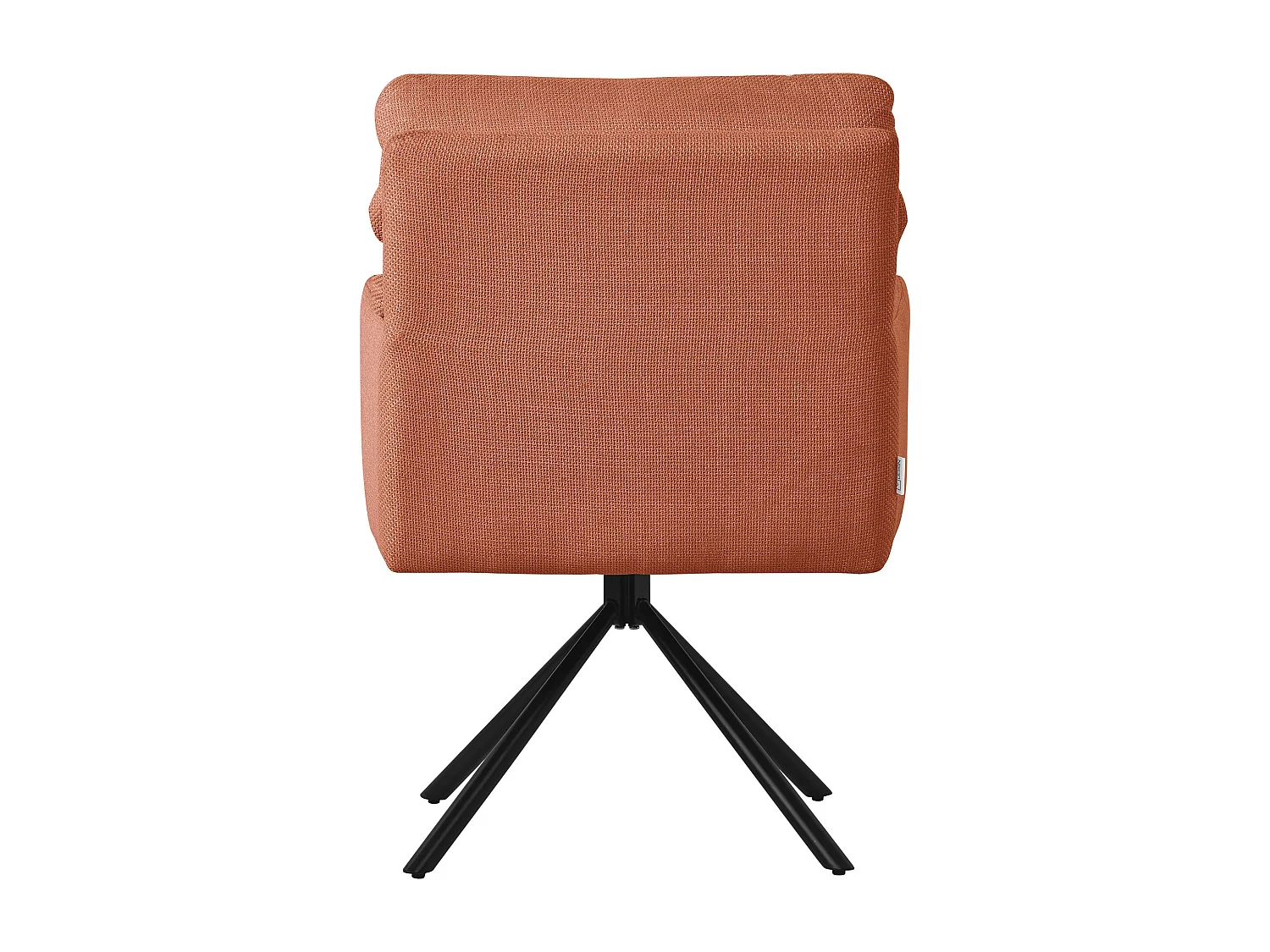 ML-Design Sedie da pranzo girevoli, set di 4, arancione, Sedie da salotto con braccioli e schienale