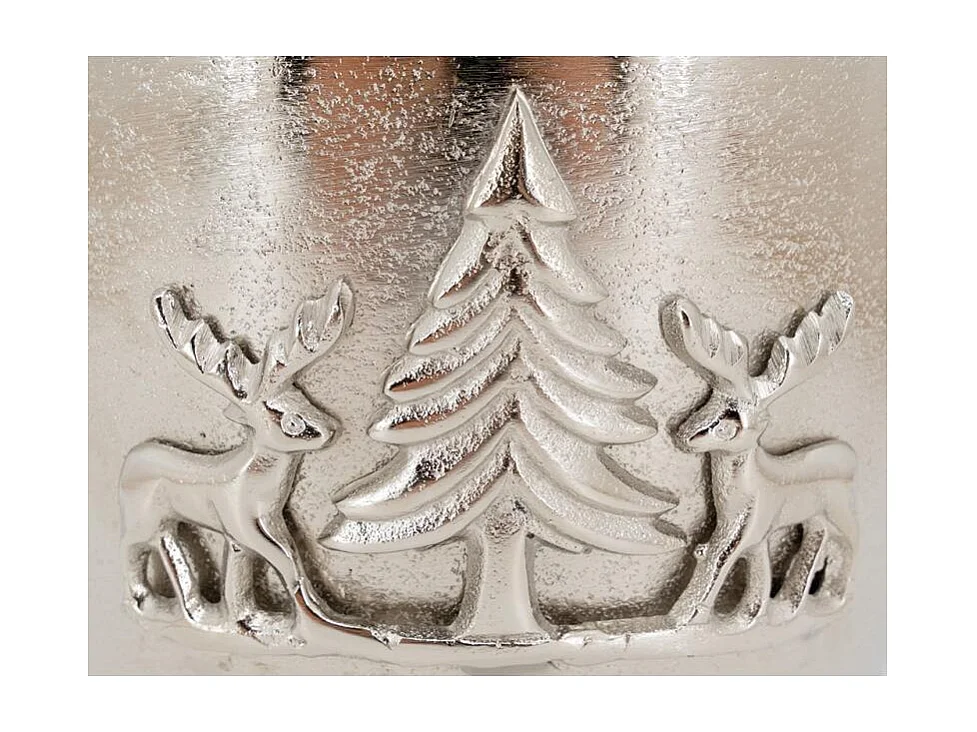 Seau à champagne en aluminium bois de cerf