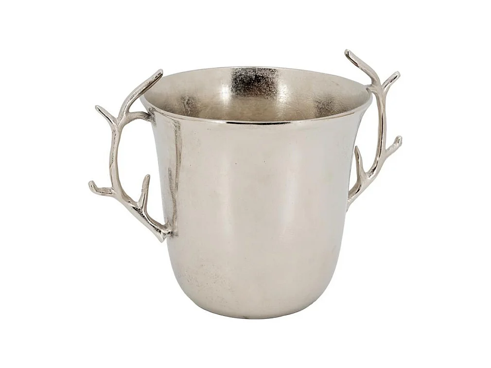 Seau à champagne en aluminium bois de cerf