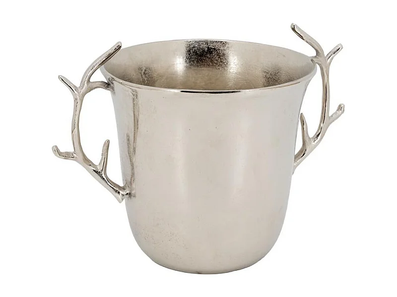 Seau à champagne en aluminium bois de cerf