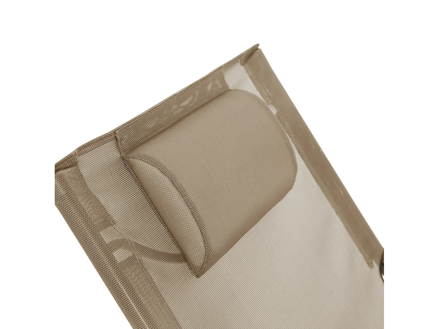 SVITA TOMRA chaise longue avec tabouret chaise de plage pliante chaise de camping chaise de piscine oreiller taupe