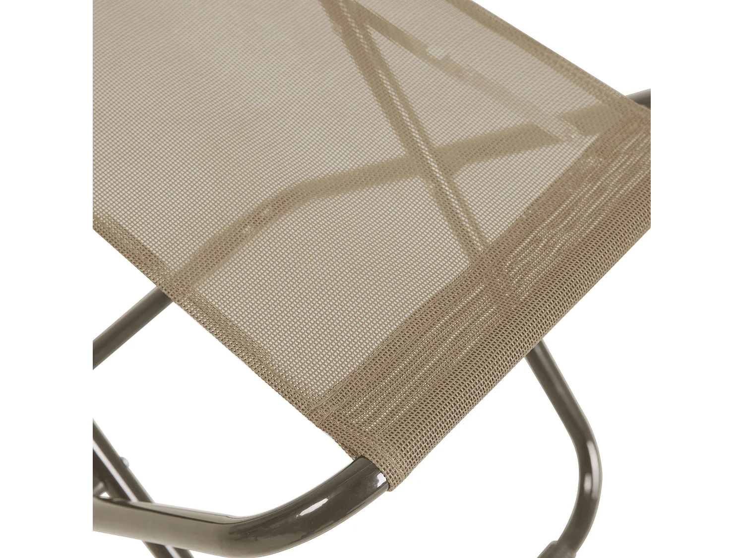 SVITA TOMRA chaise longue avec tabouret chaise de plage pliante chaise de camping chaise de piscine oreiller taupe