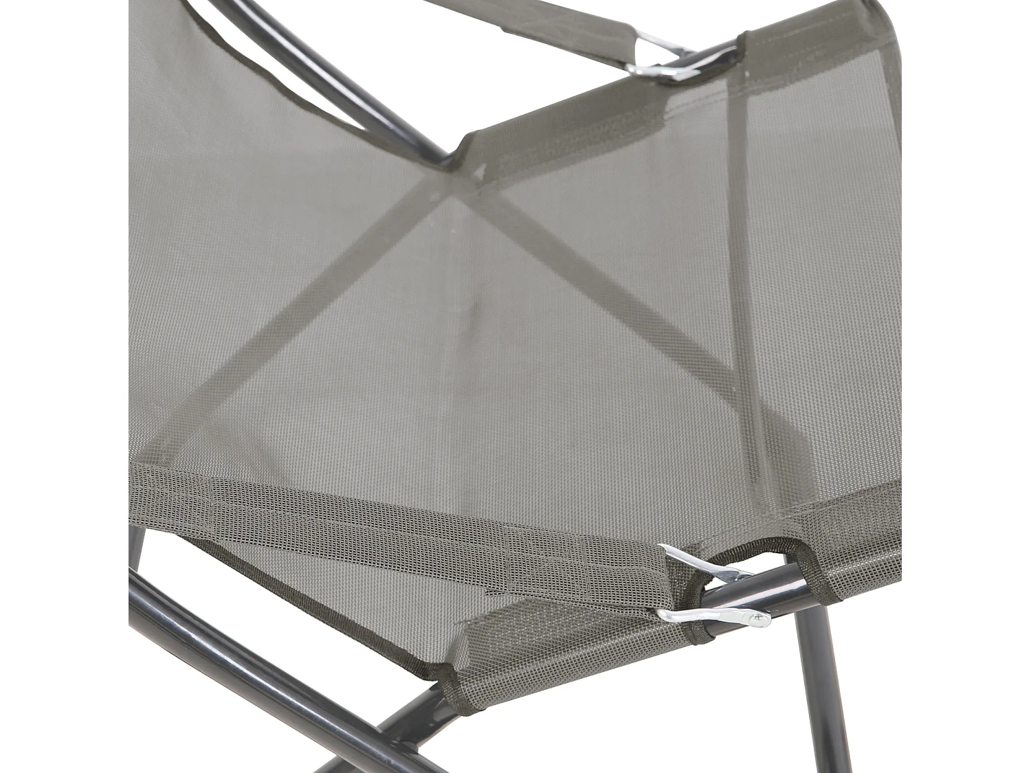 SVITA TOMRA chaise longue avec tabouret chaise de plage pliante chaise de camping chaise de piscine oreiller gris clair