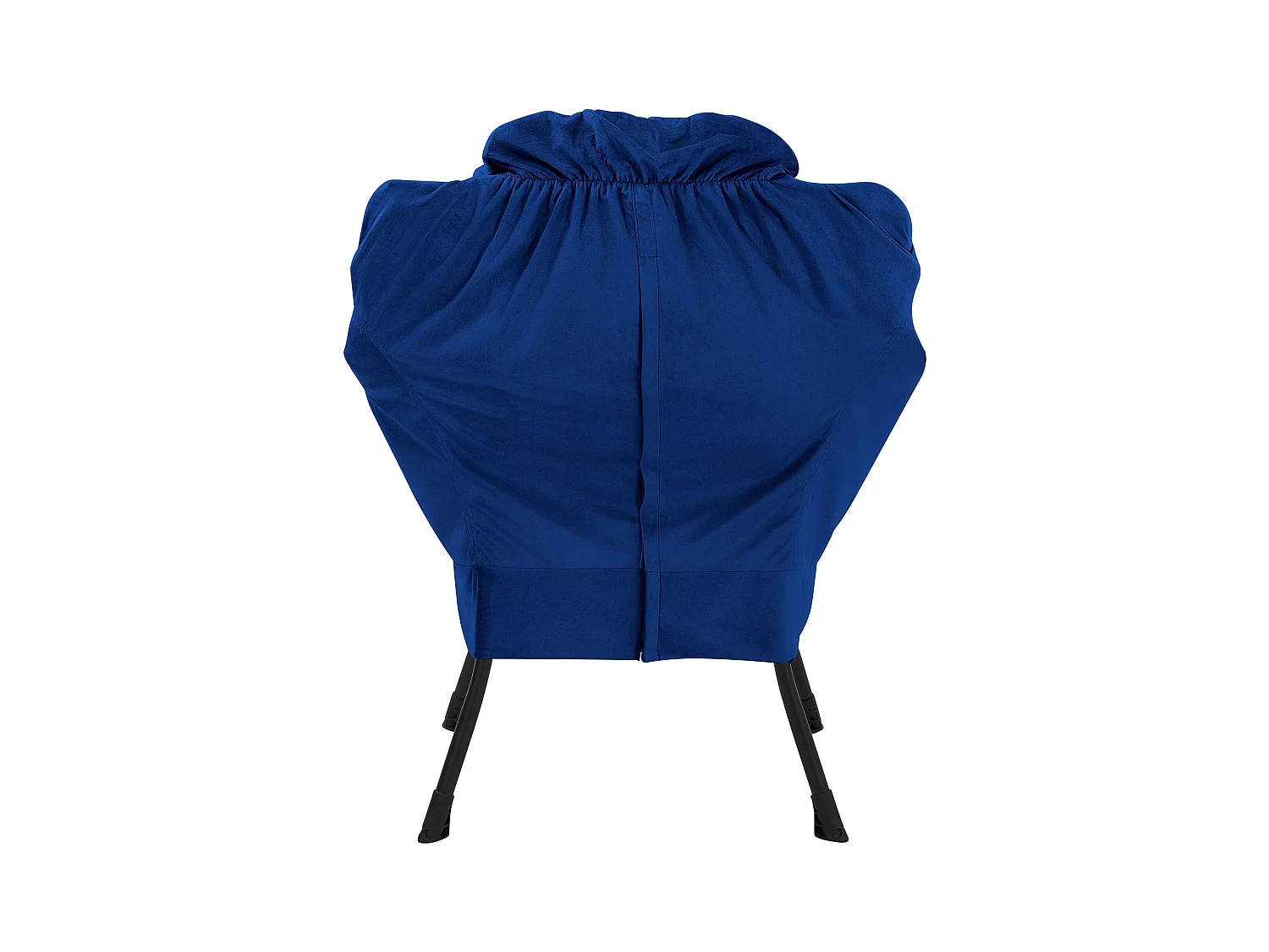 ML-Design Sillón reclinable azul oscuro, Sillón con reposabrazos y bolsillo lateral