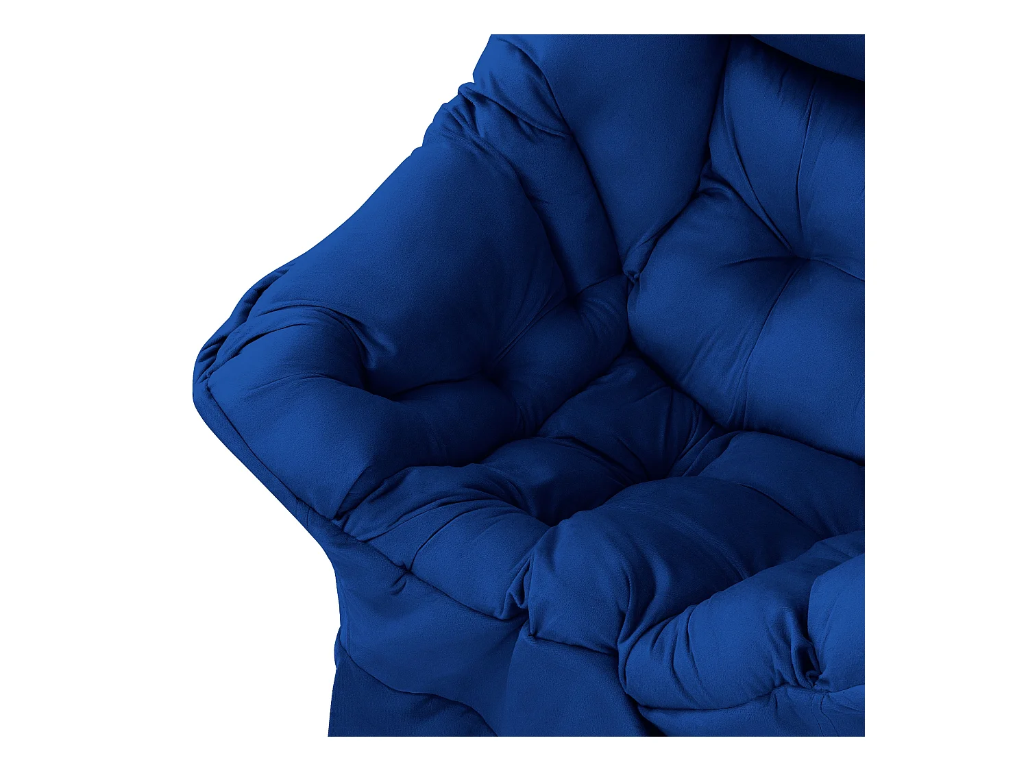 ML-Design Sillón reclinable azul oscuro, Sillón con reposabrazos y bolsillo lateral