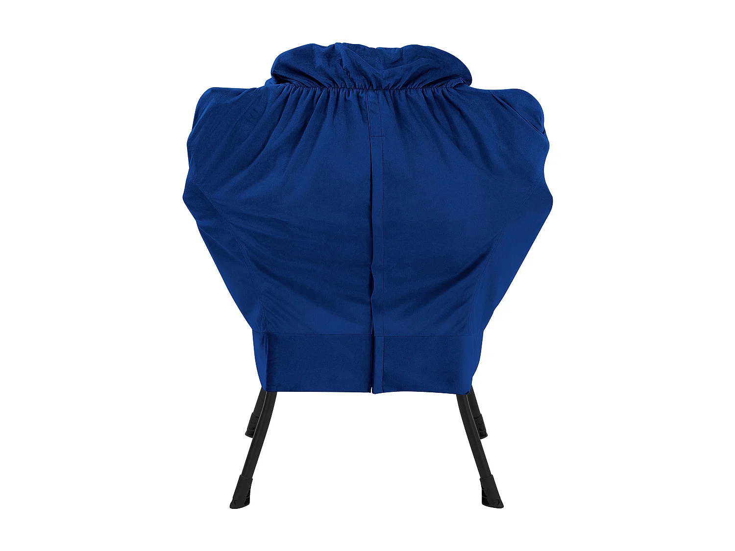 ML-Design Sillón reclinable azul oscuro, Sillón con reposabrazos y bolsillo lateral