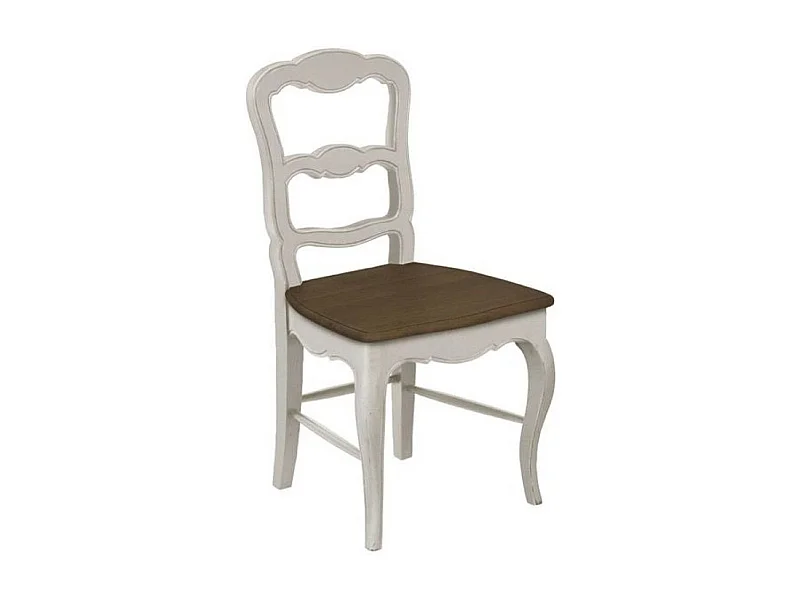 Lot de 2 chaises louise Bois Blanc - Manoir Interior's