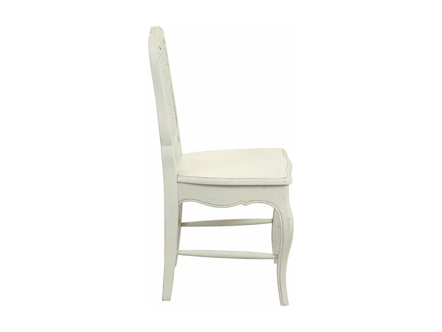 Lot de 2 chaises canné Bois Blanc - Château Interior's