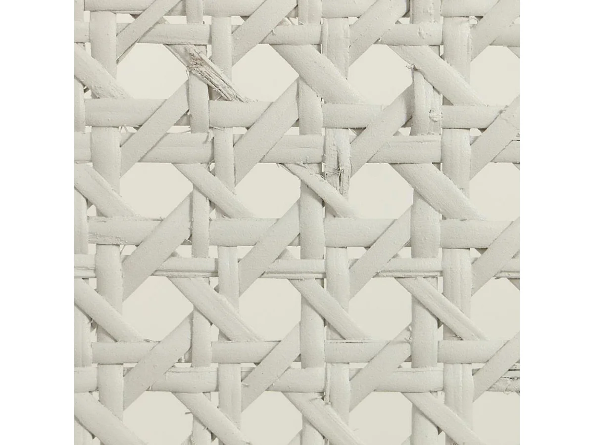 Lot de 2 chaises canné Bois Blanc - Château Interior's