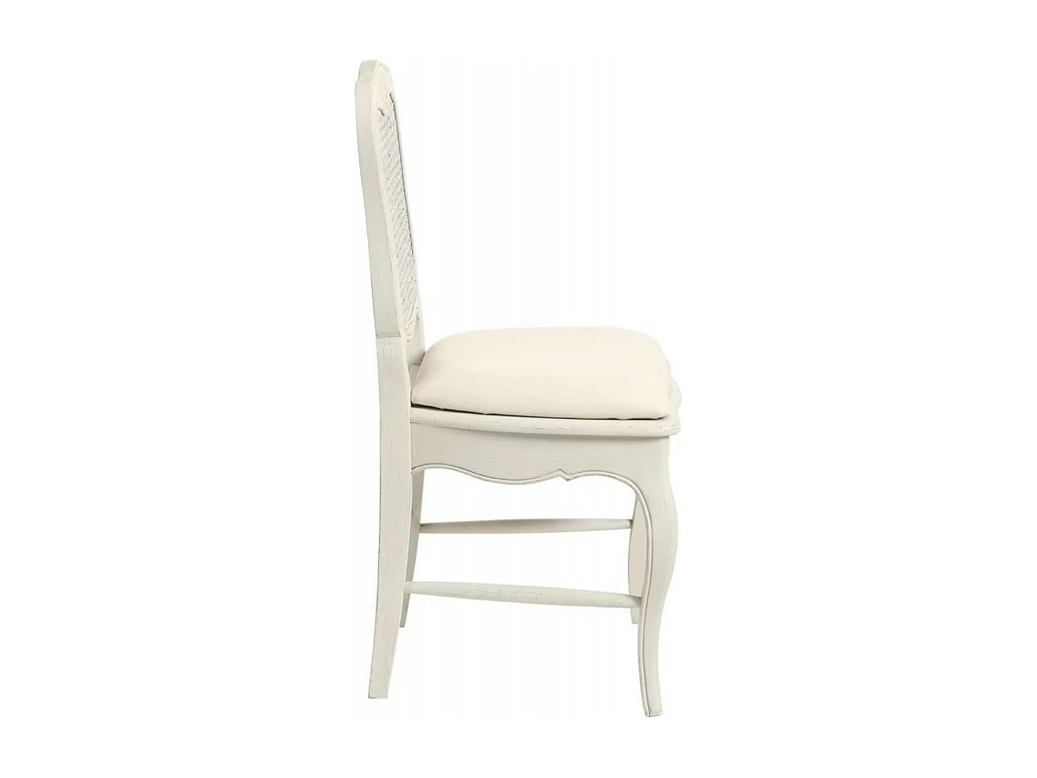 Lot de 2 chaises canné Bois Blanc - Château Interior's
