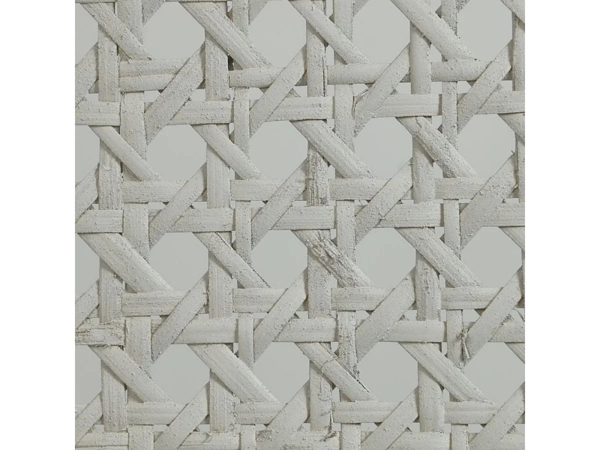 Lot de 2 chaises canné jeanne Bois Blanc - Château Interior's