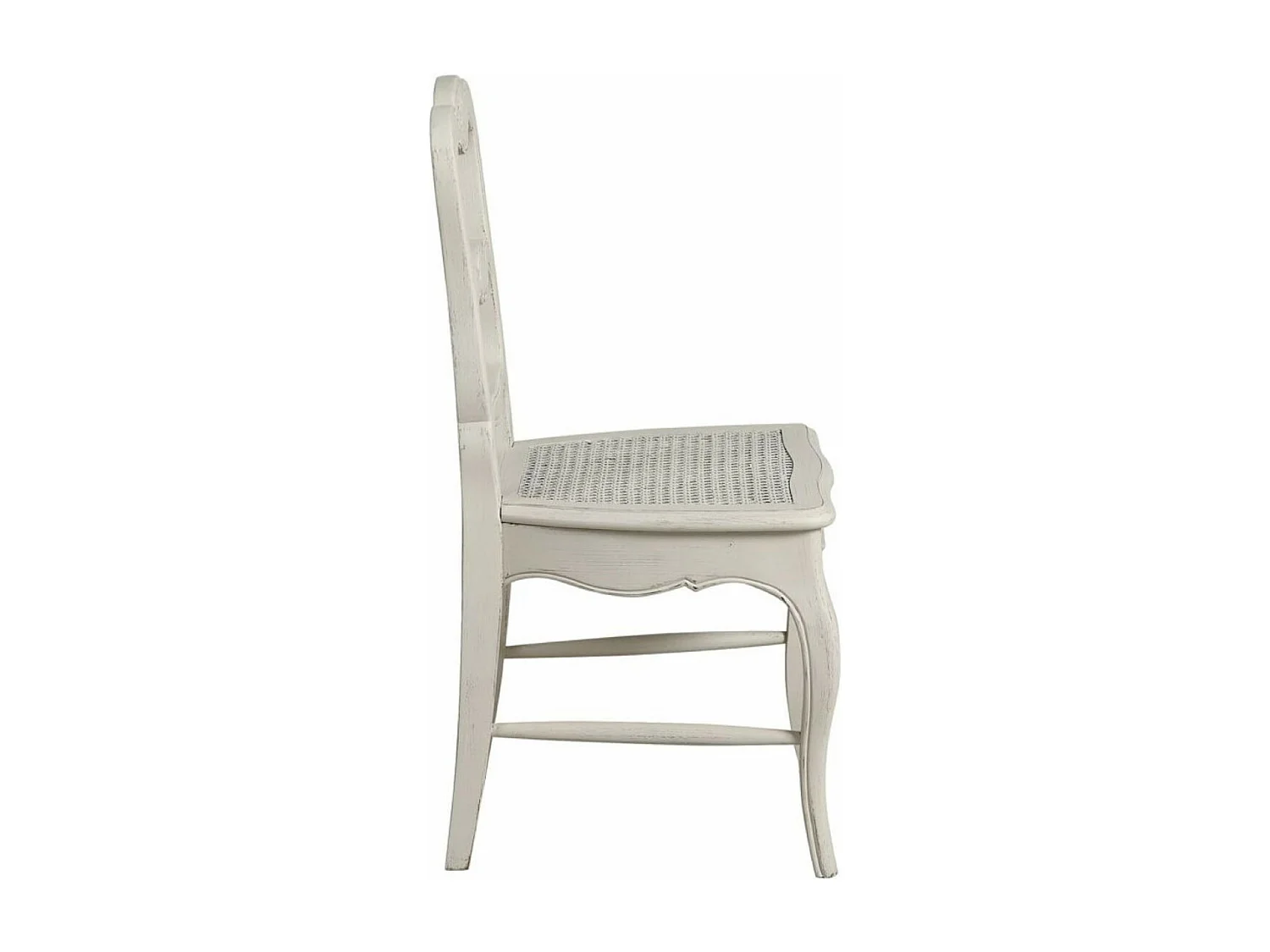 Lot de 2 chaises cannée louise Bois Blanc - Château Interior's
