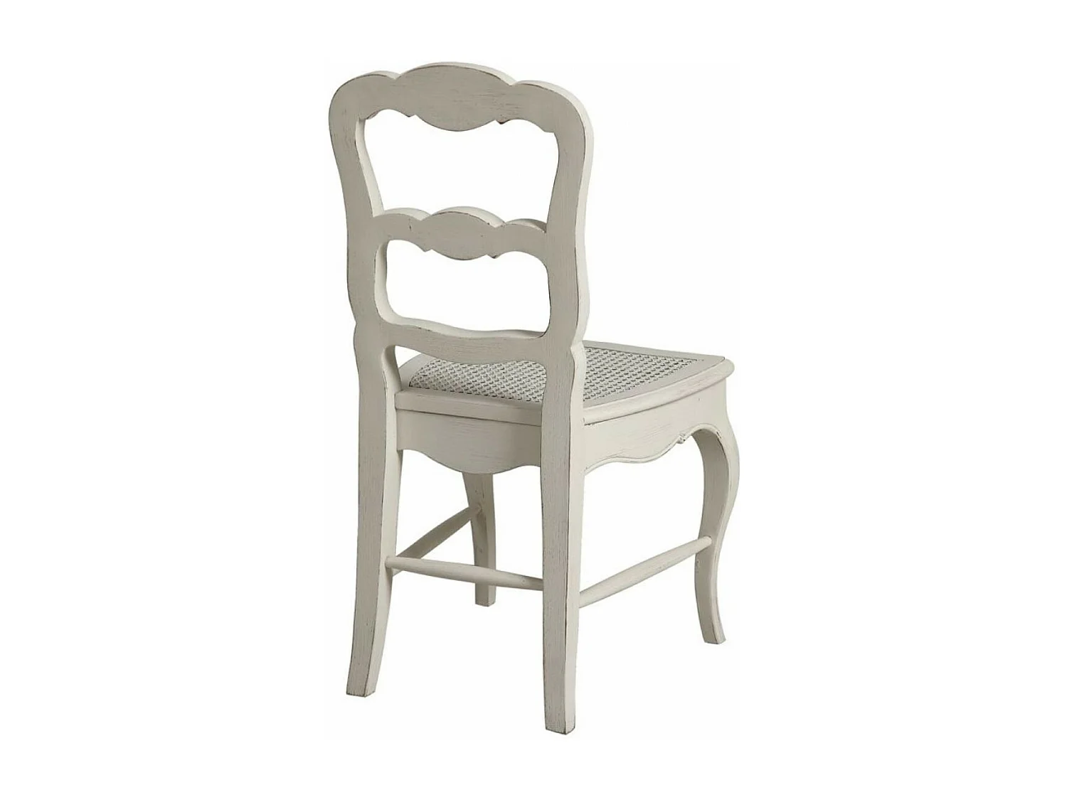 Lot de 2 chaises cannée louise Bois Blanc - Château Interior's
