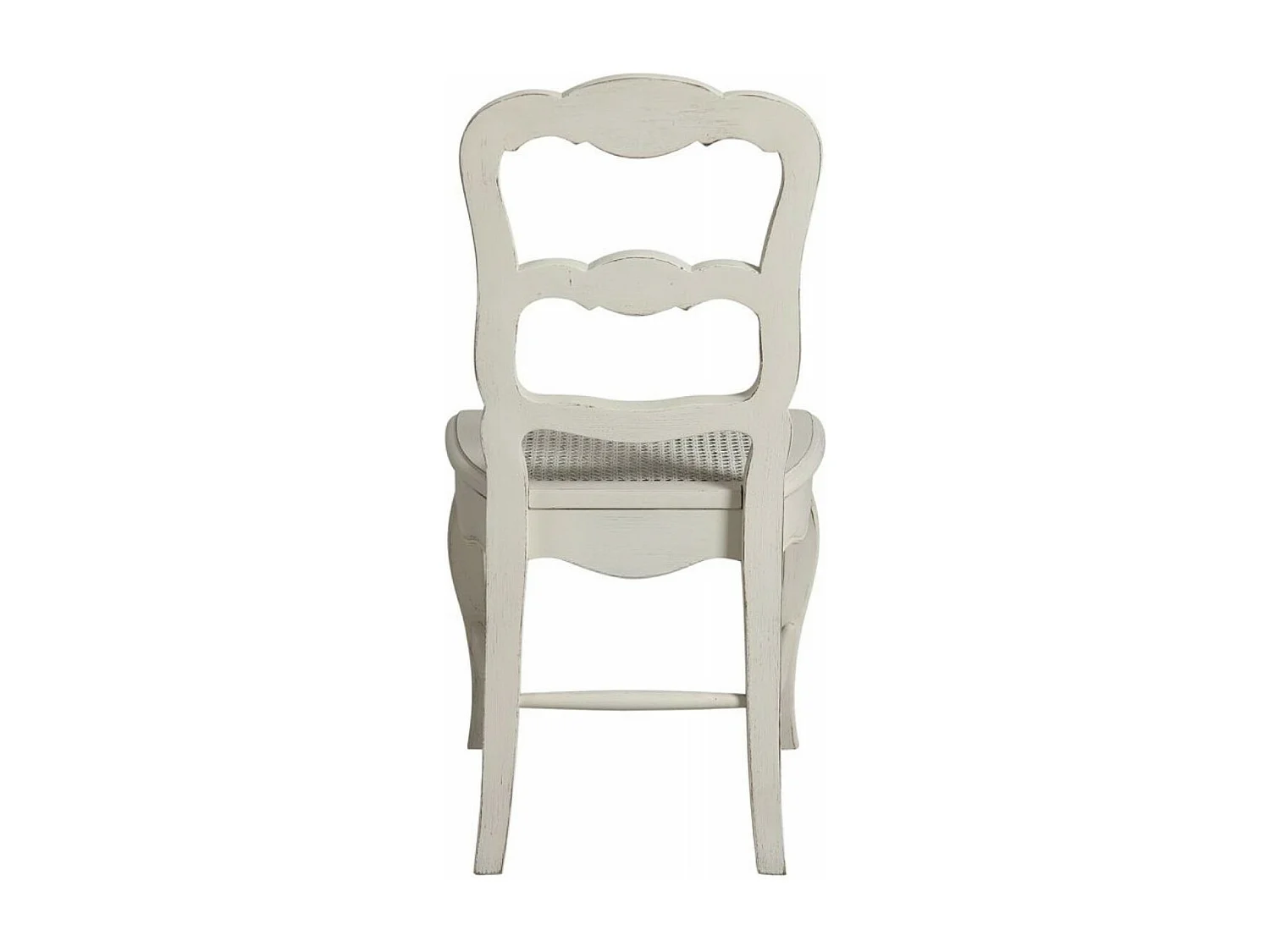 Lot de 2 chaises cannée louise Bois Blanc - Château Interior's
