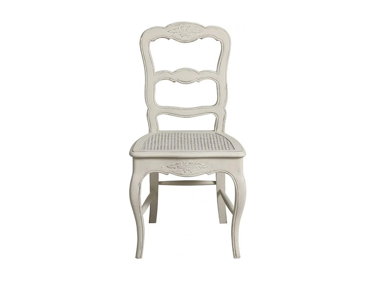 Lot de 2 chaises cannée louise Bois Blanc - Château Interior's