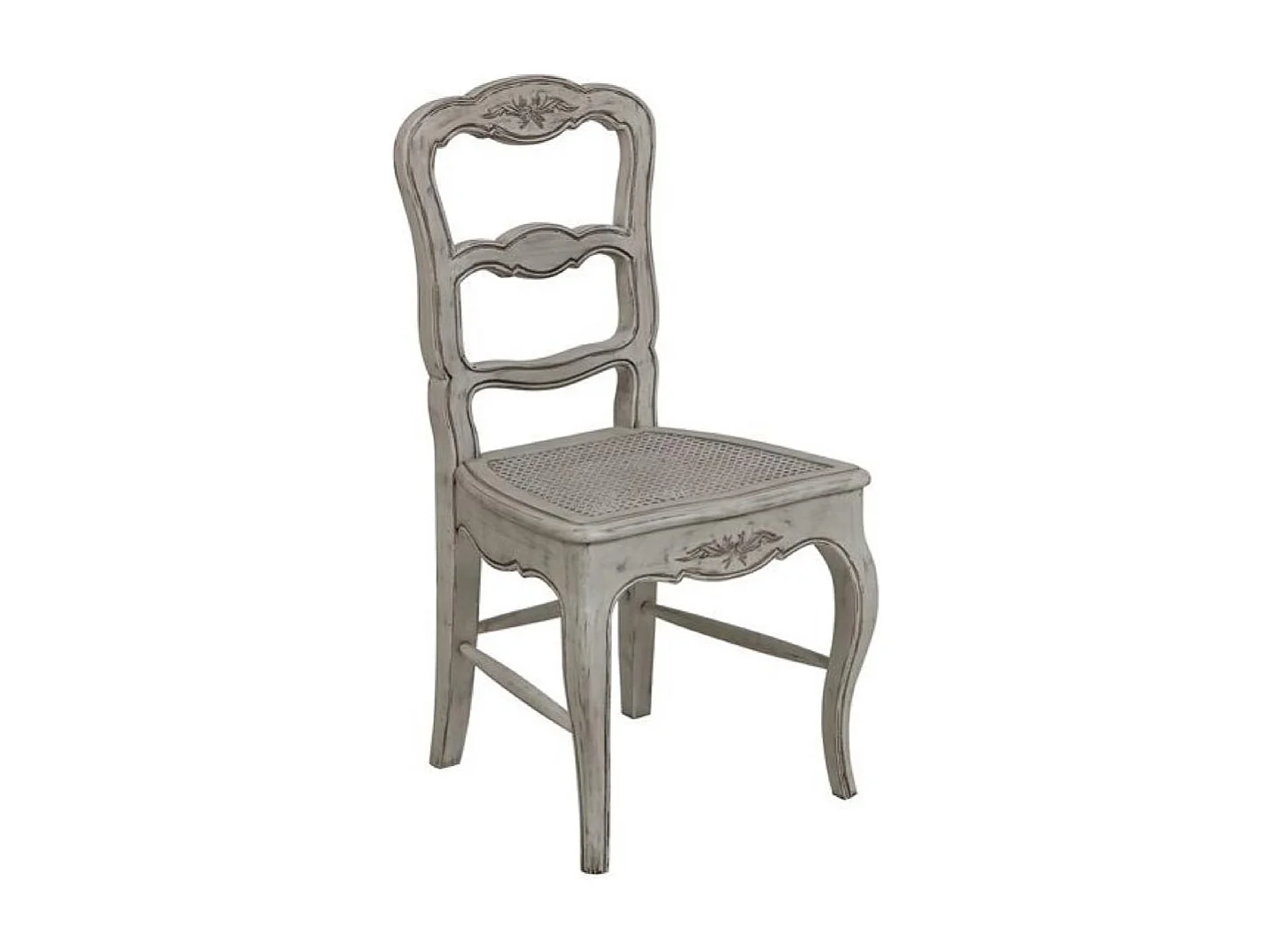 Lot de 2 chaises cannée louise Bois Gris - Château Interior's