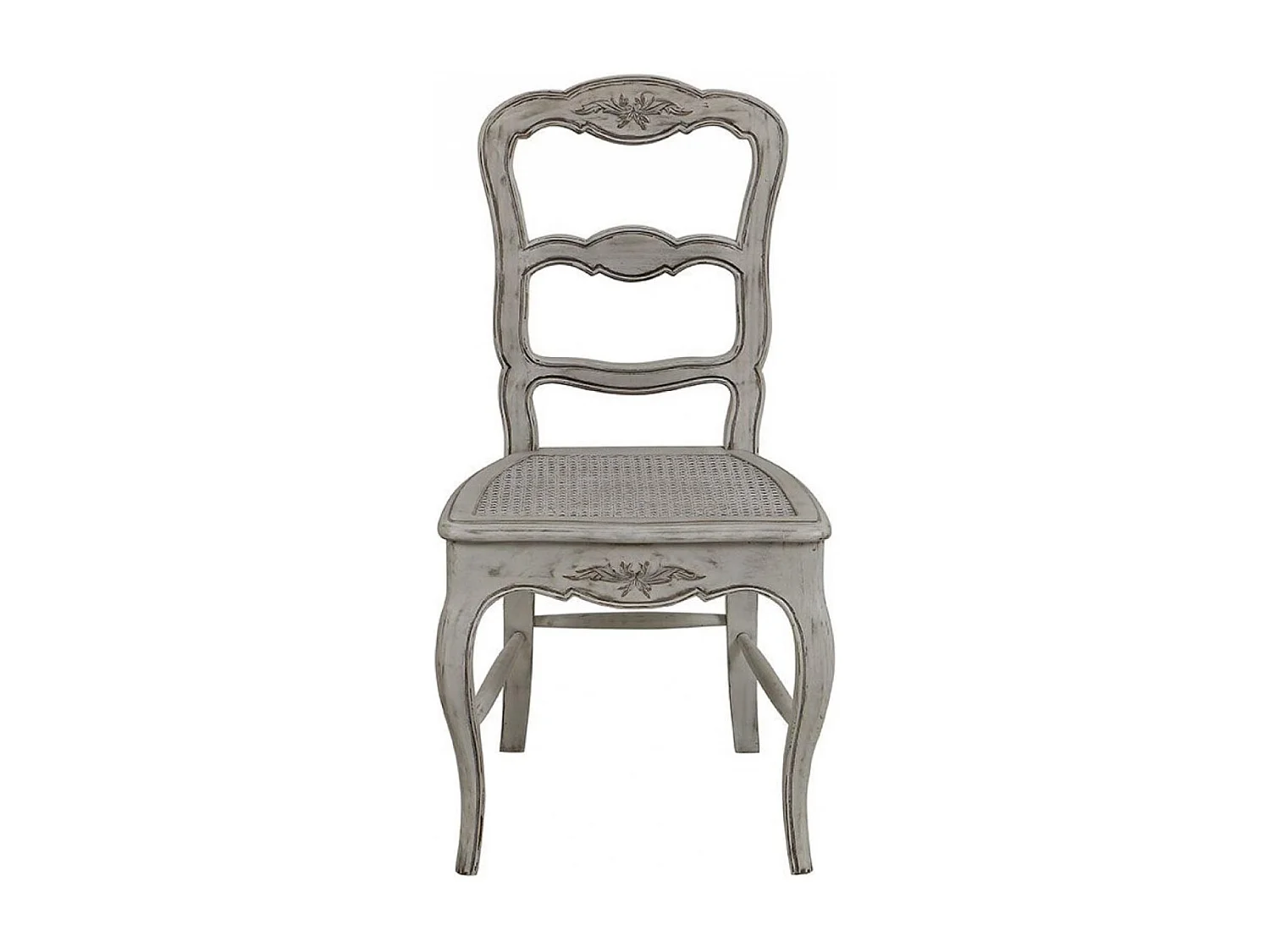 Lot de 2 chaises cannée louise Bois Gris - Château Interior's