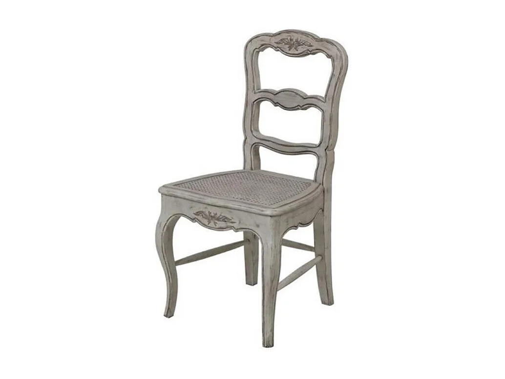 Lot de 2 chaises cannée louise Bois Gris - Château Interior's
