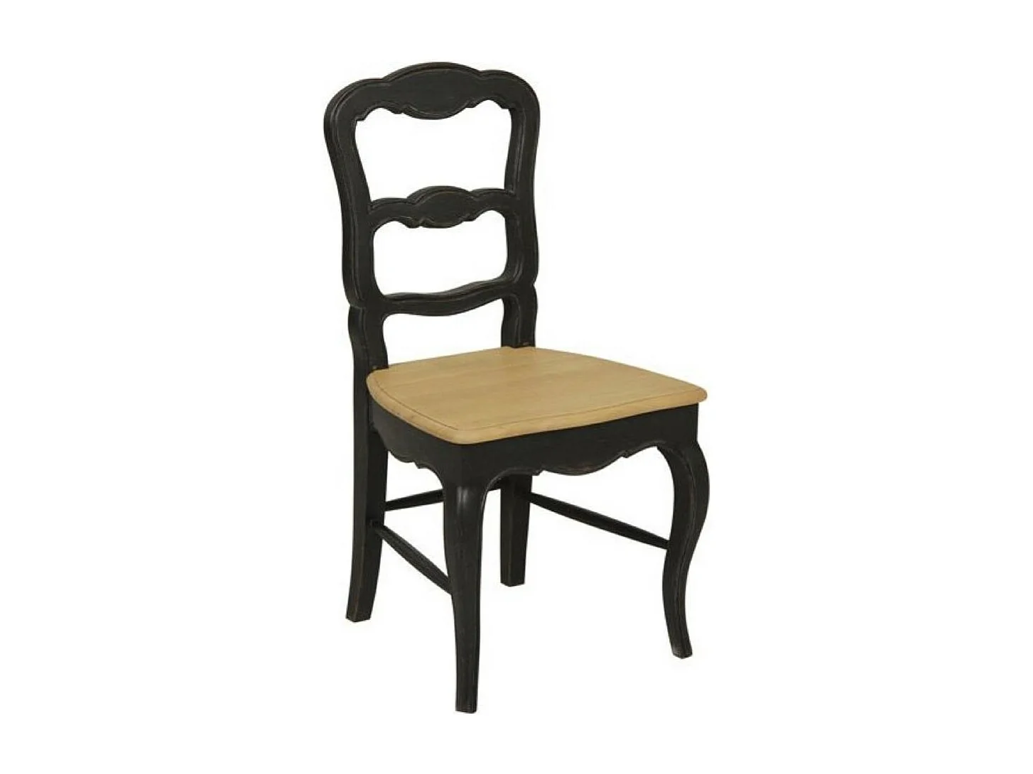 Lot de 2 chaises louise Bois Noir - Manoir Interior's