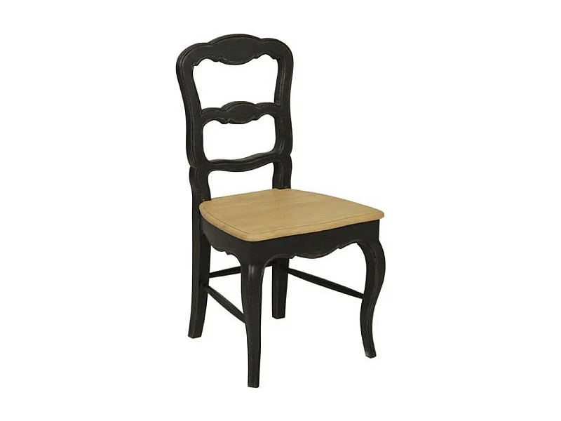 Lot de 2 chaises louise Bois Noir - Manoir Interior's
