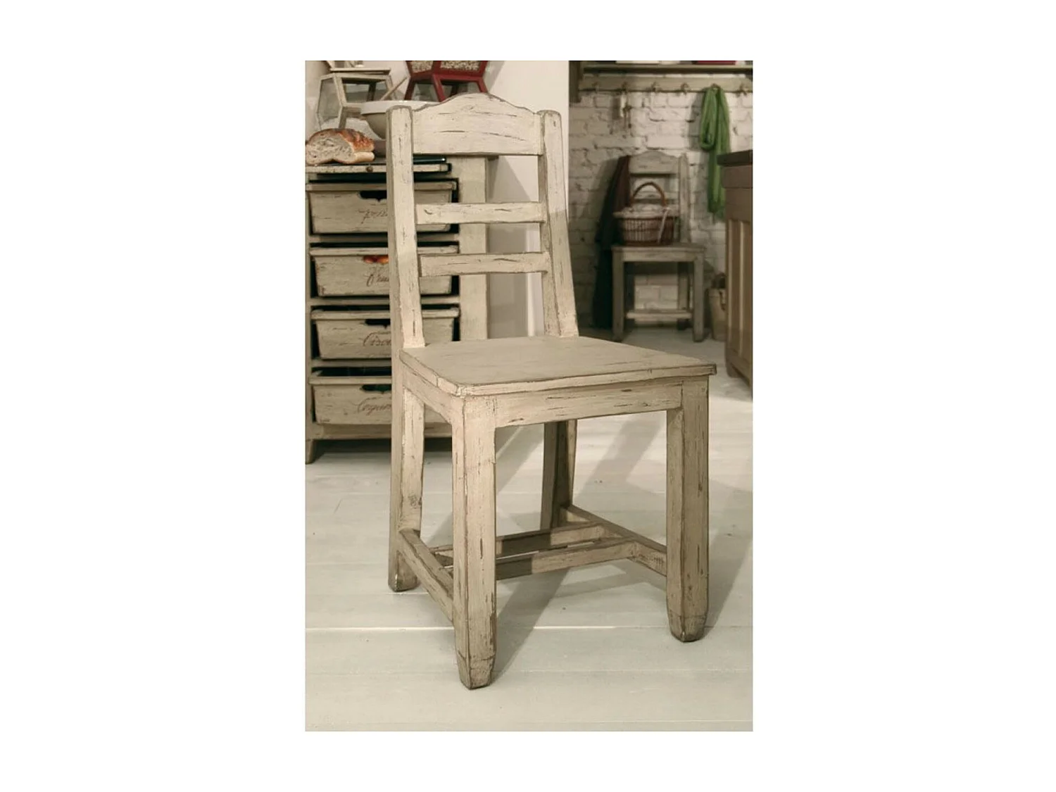 Lot de 2 chaises Bois Beige - Brocante Interior's