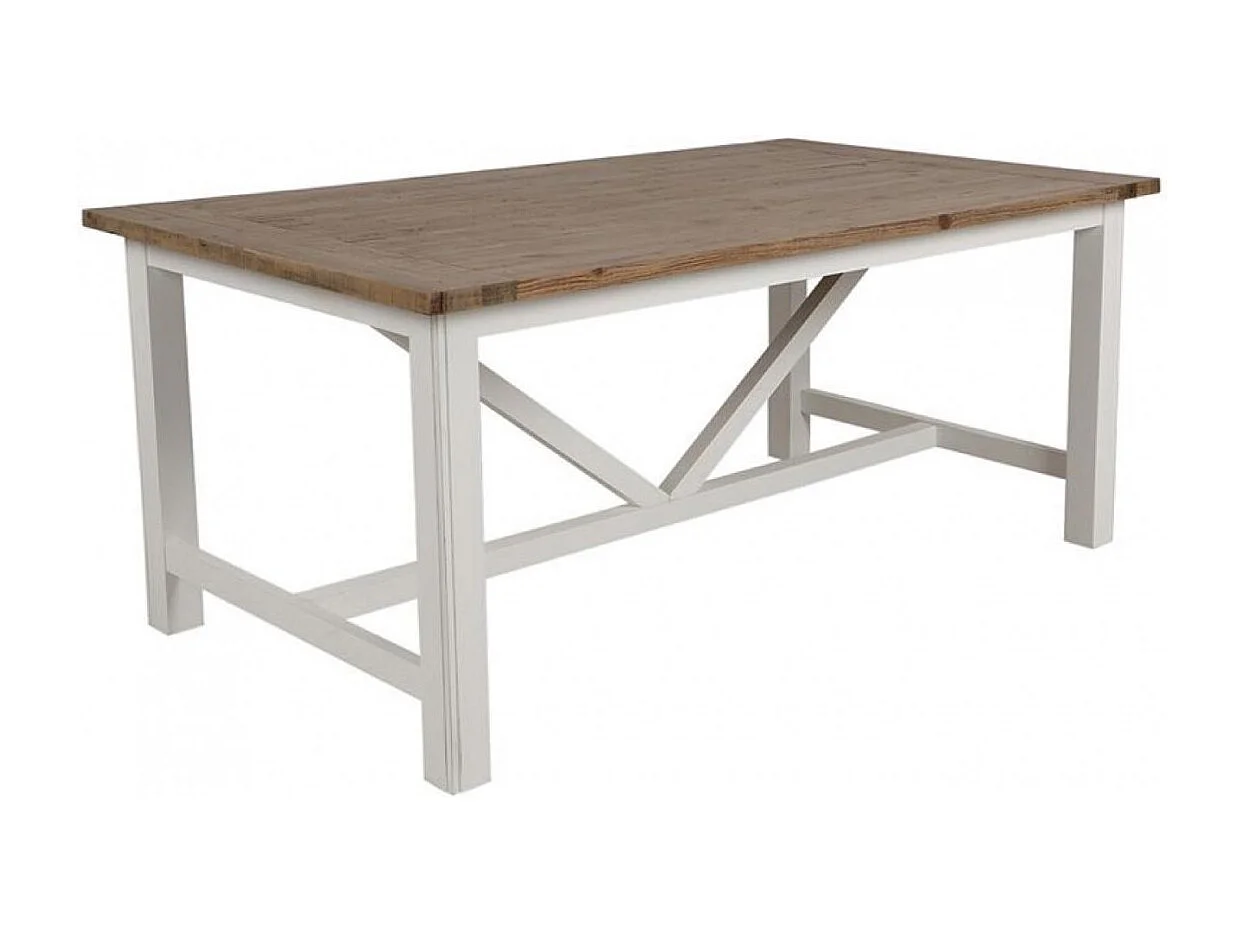 Table rectangulaire Bois Blanc - Rivages Interior's