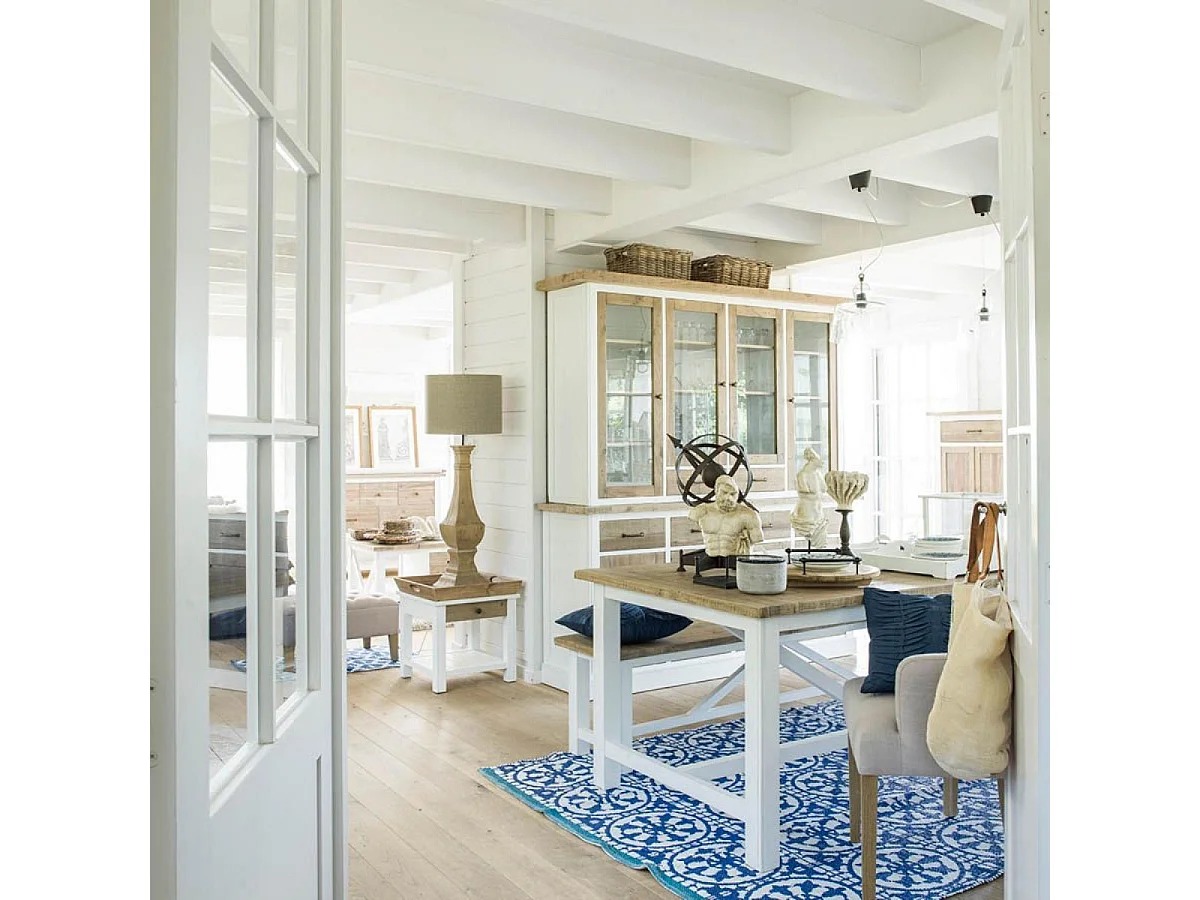 Table rectangulaire Bois Blanc - Rivages Interior's