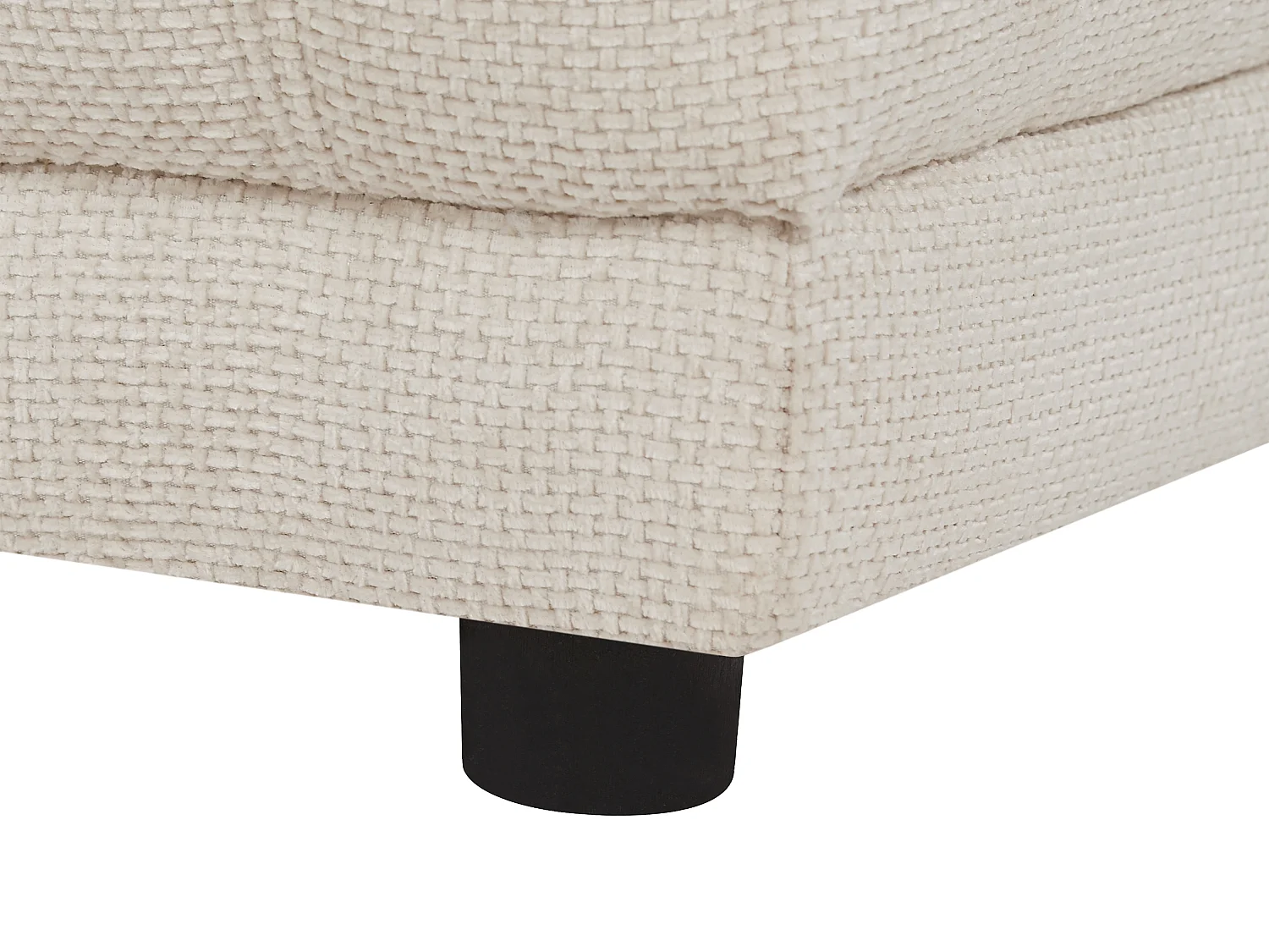 Canapé d'angle gauche relax électrique en tissu texturé beige DOREA de Pascal Morabito