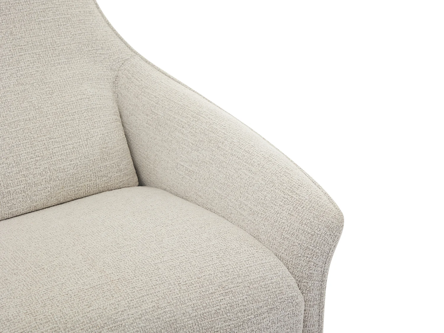 Elektrisk lænestol i beige textureret stof TASEMO