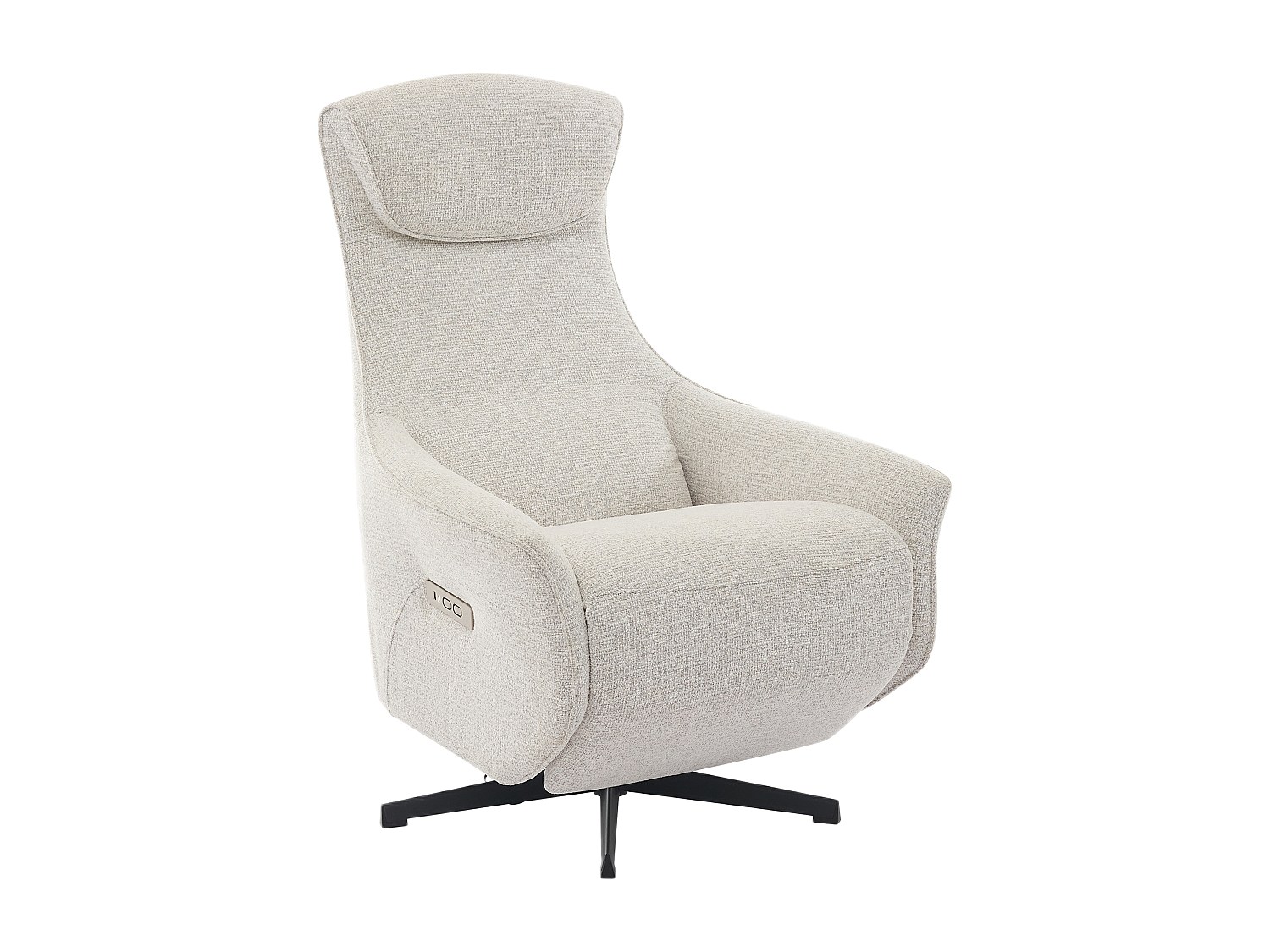 Elektrischer Relaxsessel - Stoff strukturiert - Beige - TASEMO günstig online kaufen