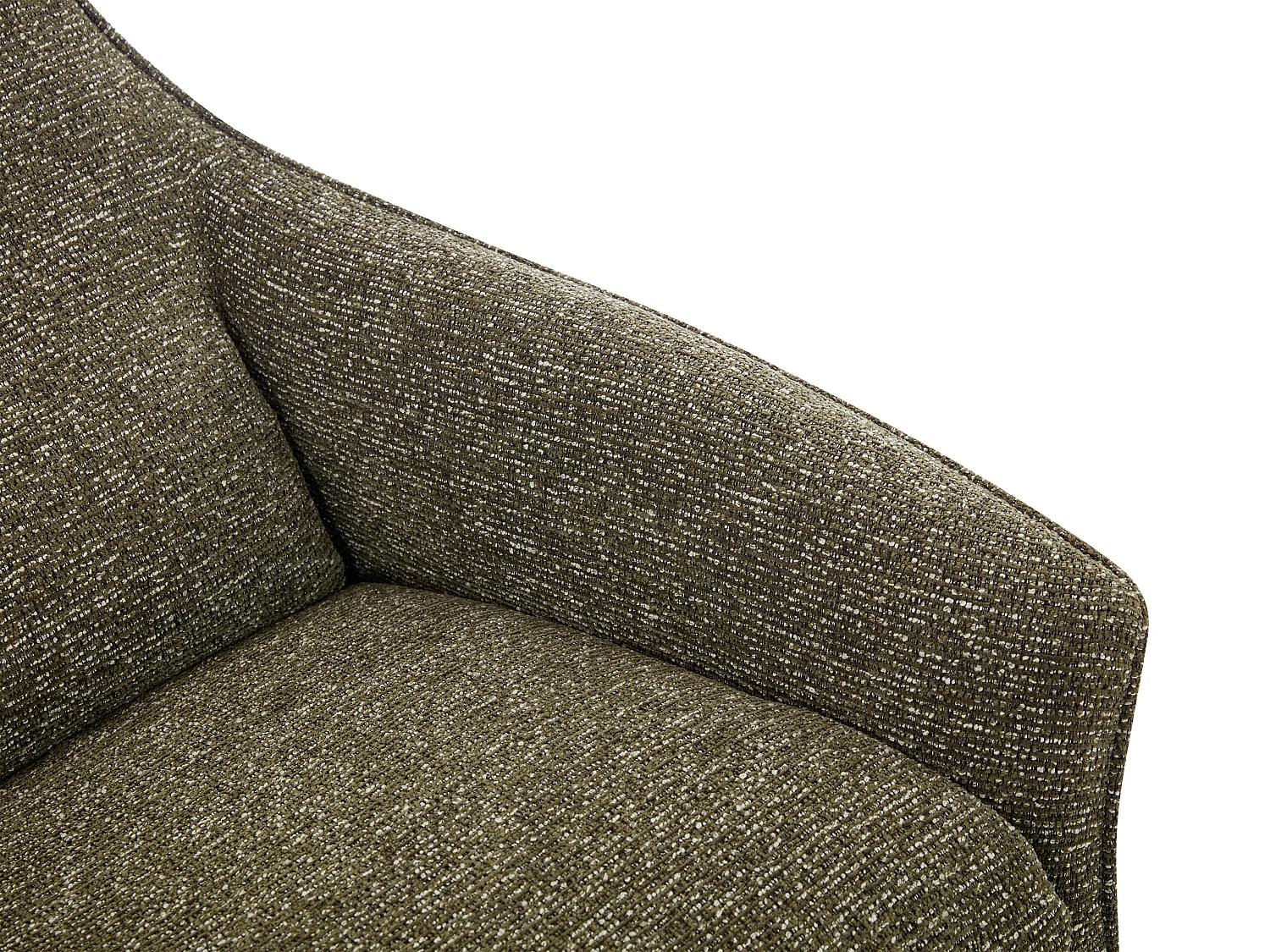 Elektrisk recliner-lænestol i grønt textureret stof TASEMO