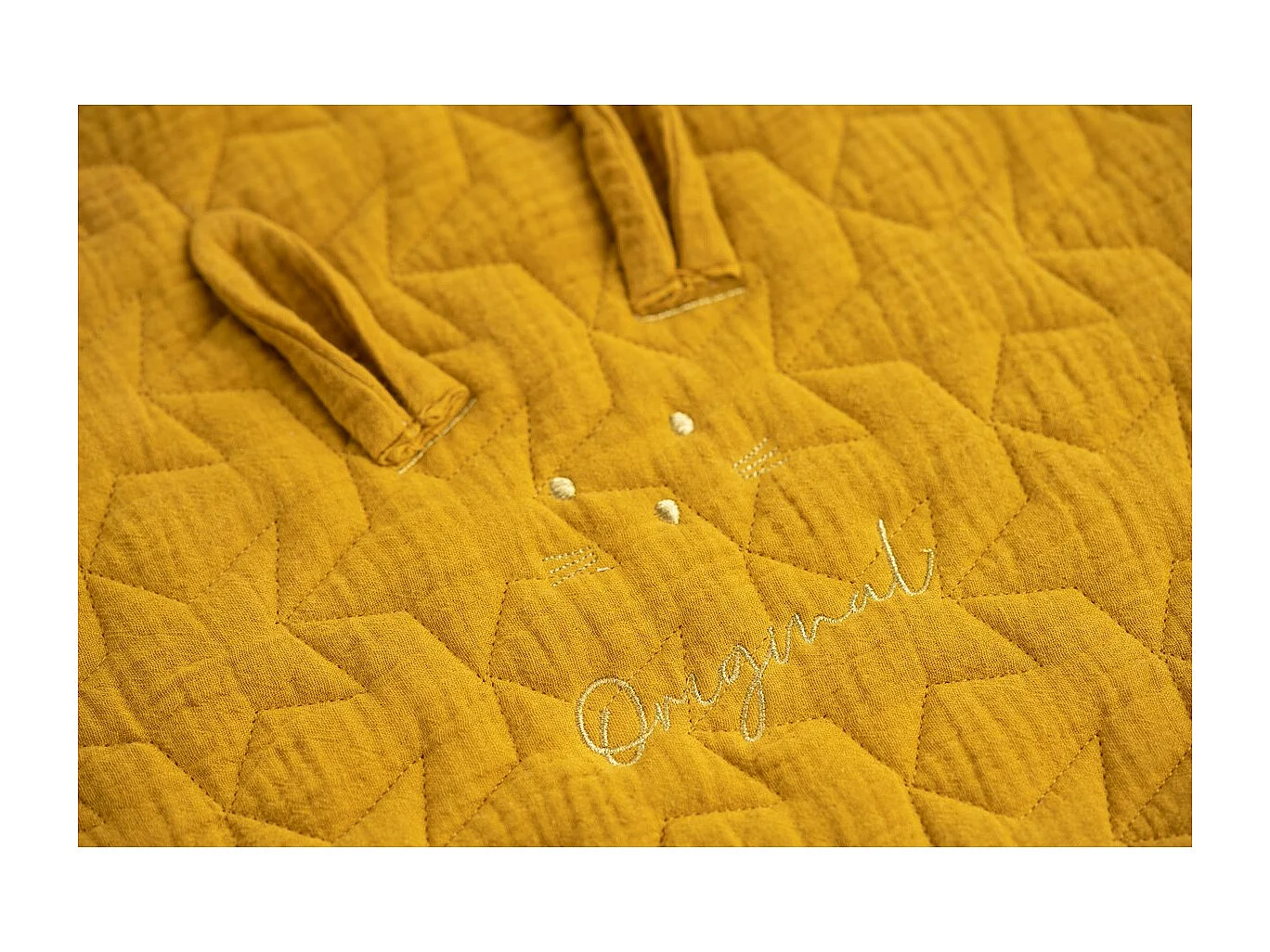 Couvre lit ovale pour berceau en coton GALOPIN - Sauthon Original