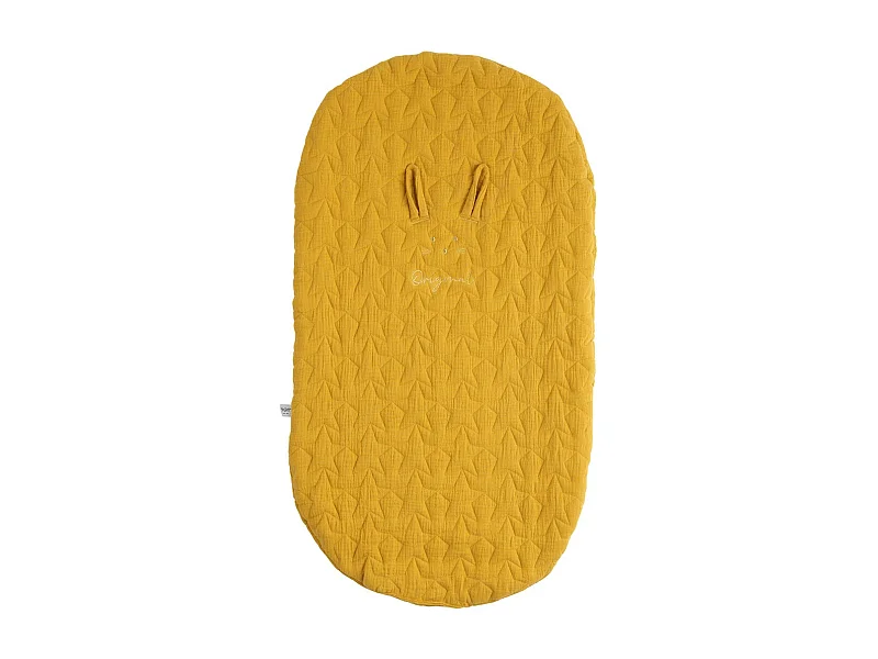 Couvre lit ovale pour berceau en coton GALOPIN - Sauthon Original