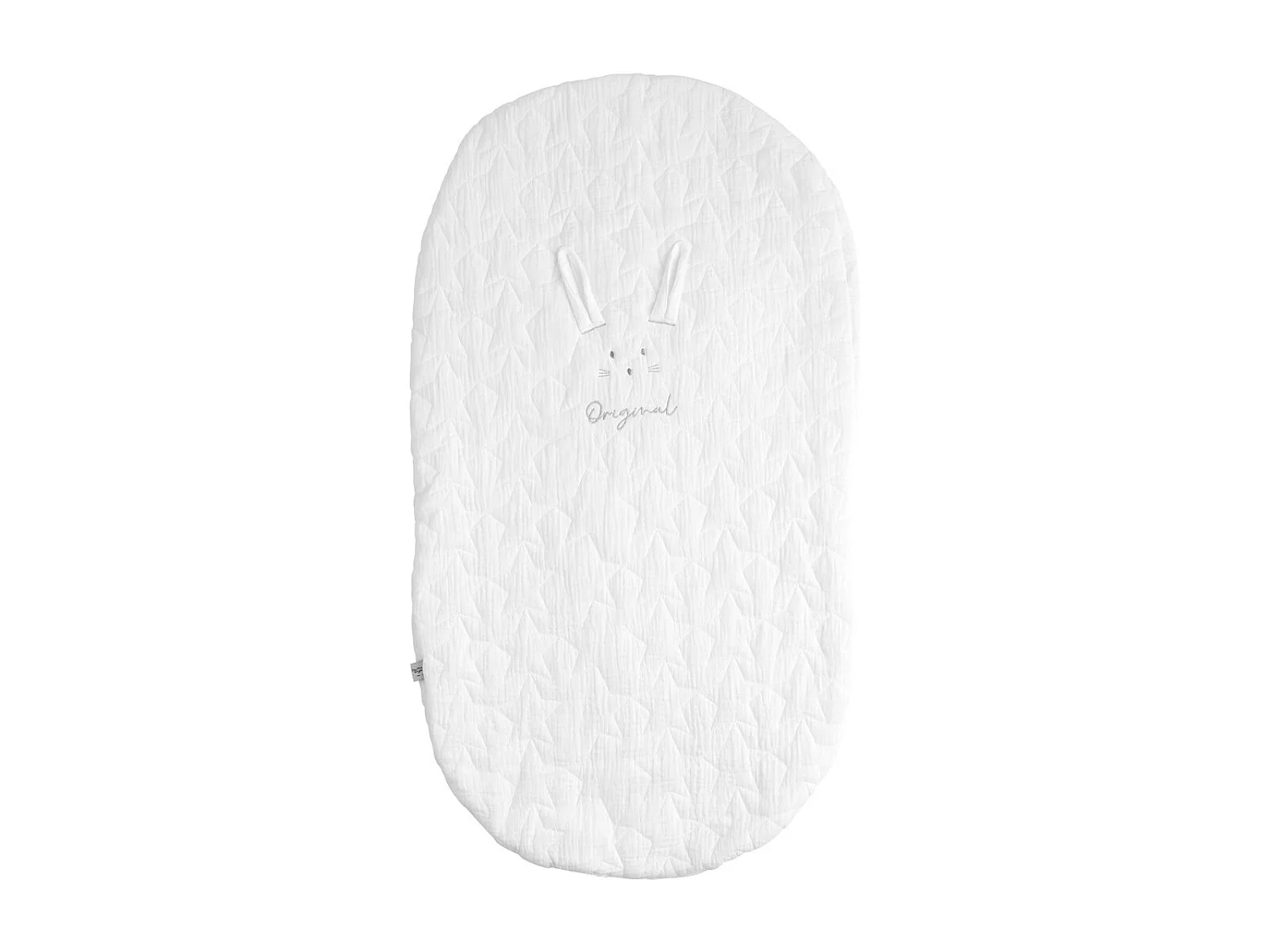 Couvre lit ovale pour berceau en coton GALOPIN - Sauthon Original