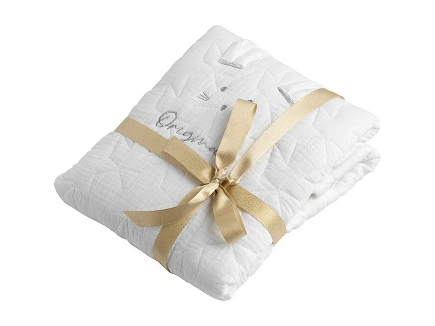 Couvre lit ovale pour berceau en coton GALOPIN - Sauthon Original