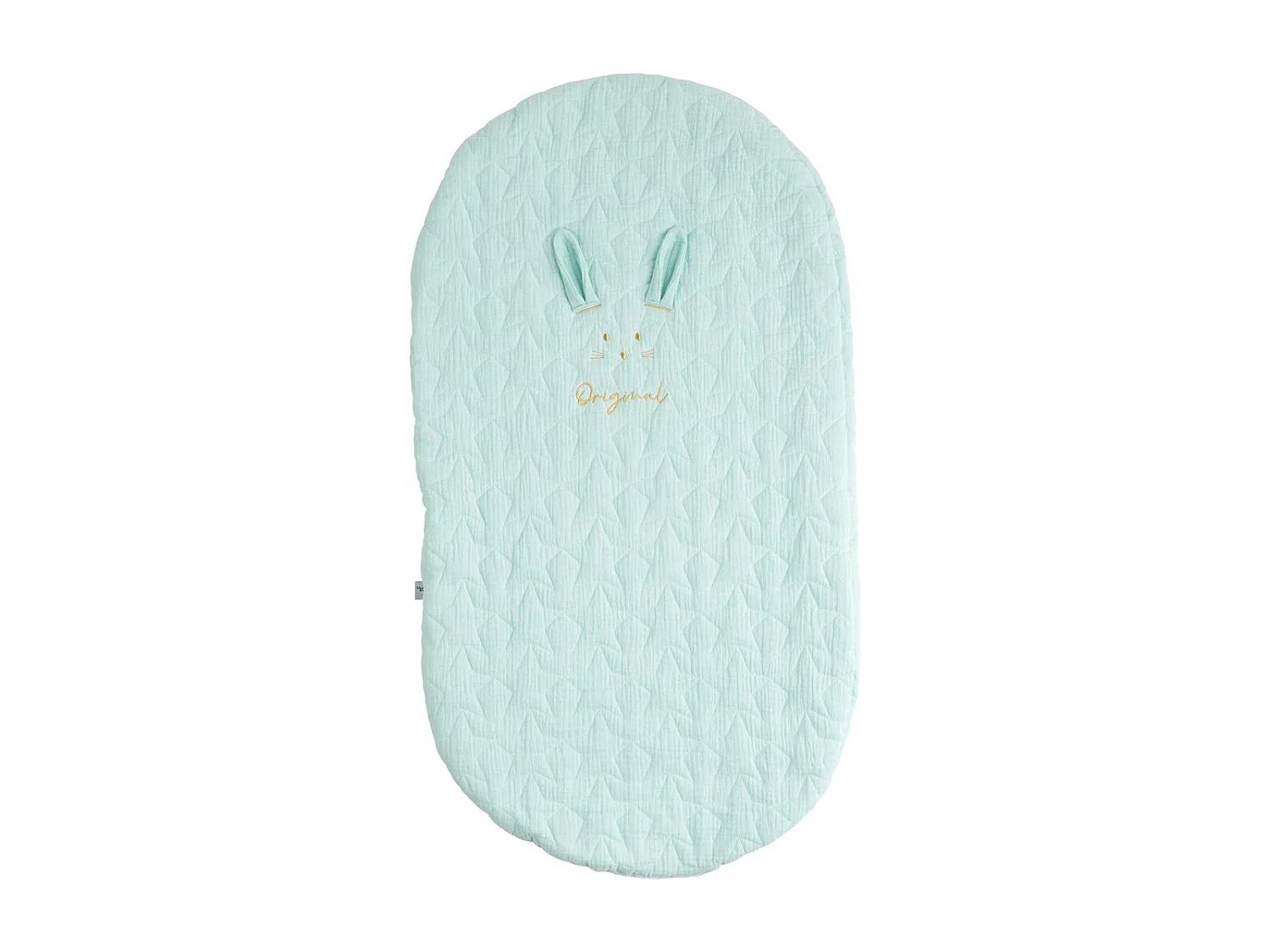 Couvre lit ovale pour berceau en coton GALOPIN - Sauthon Original