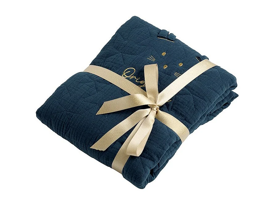 Couvre lit ovale pour berceau en coton GALOPIN - Sauthon Original