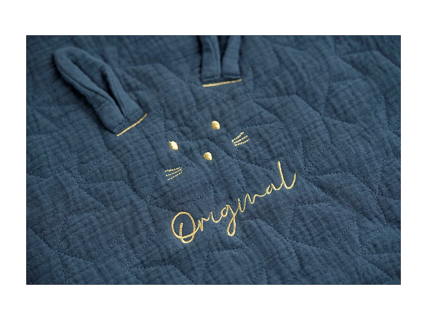 Couvre lit ovale pour berceau en coton GALOPIN - Sauthon Original