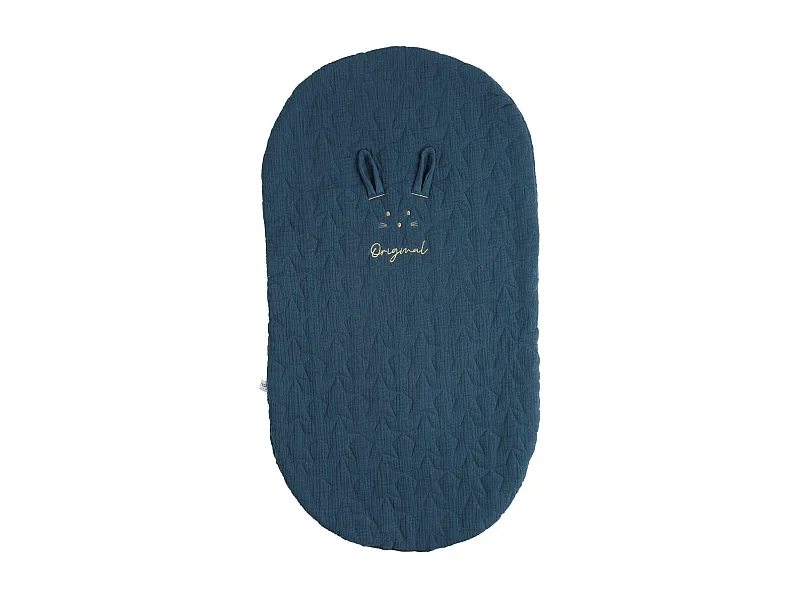 Couvre lit ovale pour berceau en coton GALOPIN - Sauthon Original