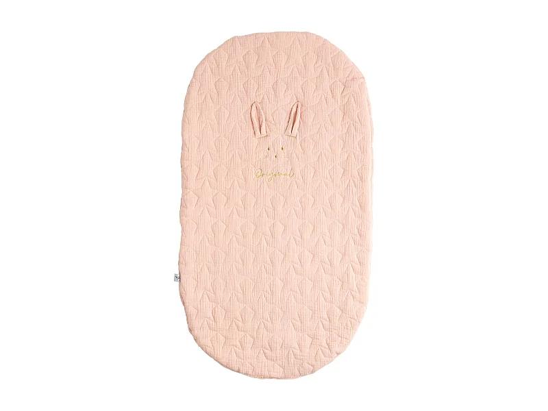 Couvre lit ovale pour berceau en coton GALOPIN - Sauthon Original