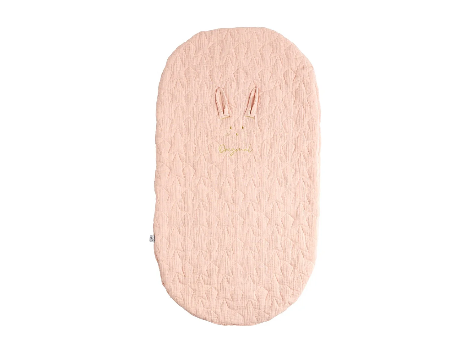 Couvre lit ovale pour berceau en coton GALOPIN - Sauthon Original