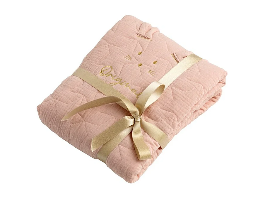 Couvre lit ovale pour berceau en coton GALOPIN - Sauthon Original